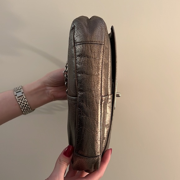 Pewter Coach Purse - Picture 6 of 9